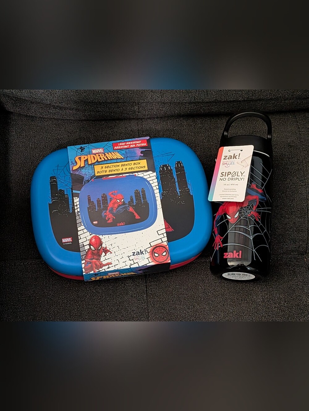 Spiderman Bento Box and Water Bottle 14oz